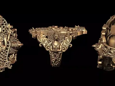 BALAJI RING 3D print model