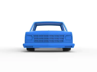 Shell and wheels Chevrolet Extended Cab Scale 1 to 25 3D print model