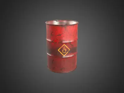 Oil Barrel 3D model