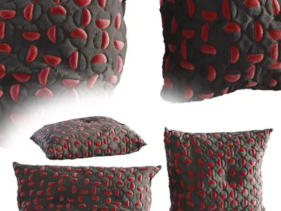 Cushion throw pillows 3D model