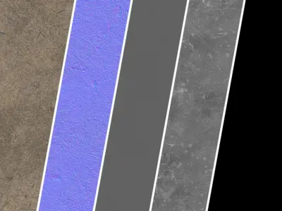 Plaster Materials 28- procedural Materials By sbsar Pbr seamless Texture