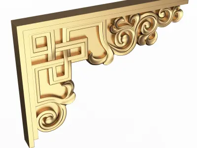 Stair Brackets 01 Low-poly 3D model