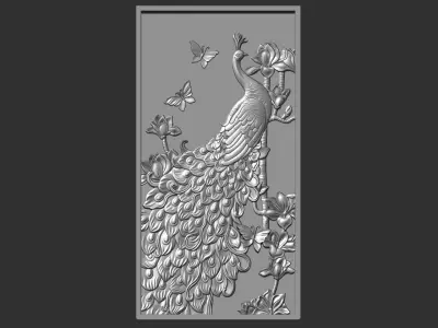 Peacock Decoration 3D print model