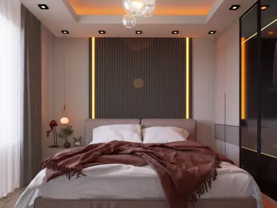 Mini Bedroom D5 Render Scene - Sketchup Model 3D model