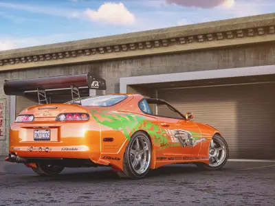 Toyota Supra A80 Fast And Furious most detailed 3D model