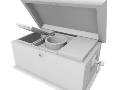 Decorative Wooden Box 3D model