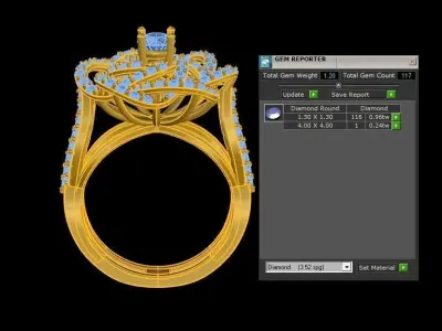 R207 solitaire ring cad file new design Free 3D model