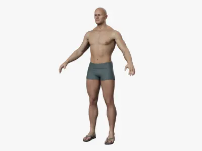 CUSTOM MALE HEAD - BODY MESH FOR METAHUMAN UNREAL ENGINE 5 READY 3D model