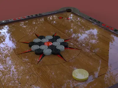 Carrom Games Free 3D model