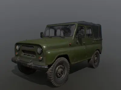 UAZ 3151 Low-poly 3D model