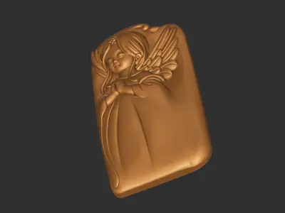 angel praying 3D print model