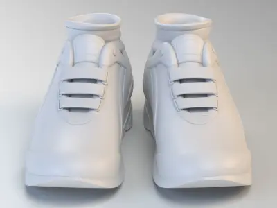 Cartoon Running Shoes 3D model