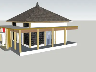 3D Model Mushola 3D model