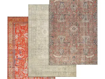 Rug Set 1354 3D model