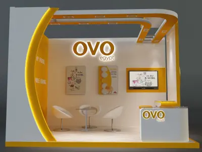  Booth Exhibition Stand a654c 3D model