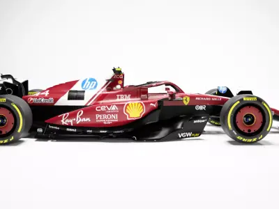 Ferrari SF25 F1 2025 Low-poly 3D model