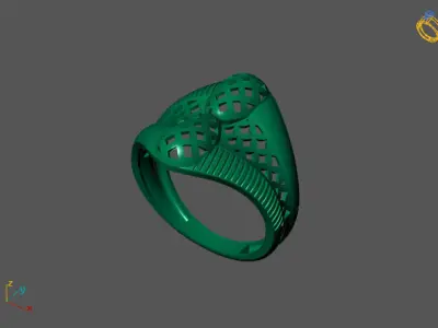 Fancy Womens Rings Plain Rings Ready STL 3DM Models Rings 3D print model 17