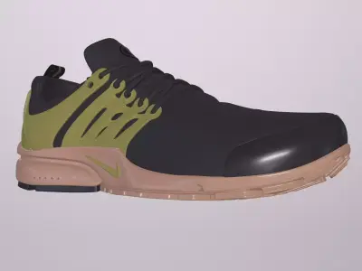 NIKE AIR PRESTO SHOES PBR Low-poly 3D model