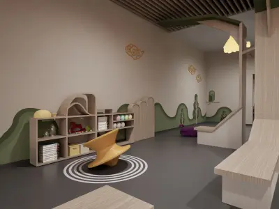 Nursery Library 3D model