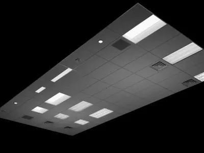 Realistic 3D Ceiling Tiles Pack Low-poly 3D model