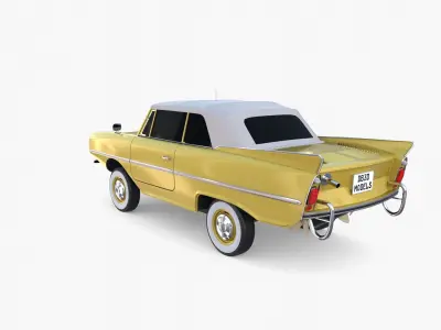 Generic 60s Amphibious Car Top up 3D model