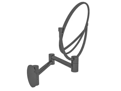 3D wall mirror Low-poly 3D model