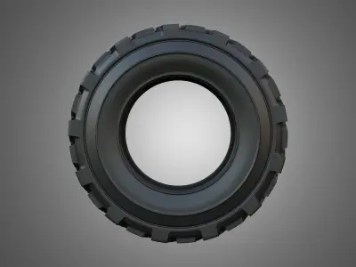 Tractor Tire 002 - One Piece 3D model