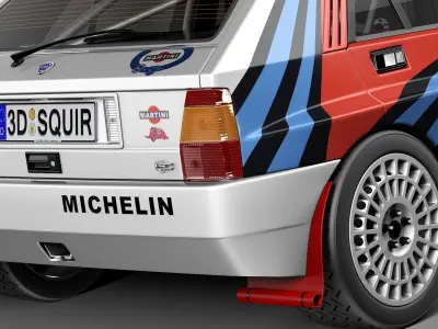 Lancia Delta HF Integrale Rally 3D model