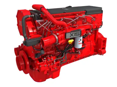 Cummins X15 Truck Engine 3D model