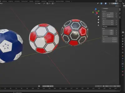 SOCCER BALLS 3D model get