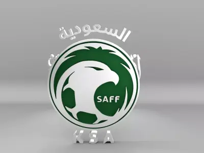 Saudi Arabia National Soccer Team Logo 3D model