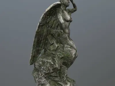 woman statue 1 Low-poly 3D model order