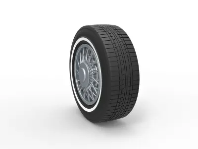 Wire wheel 2 Scale 1 to 10 3D print model