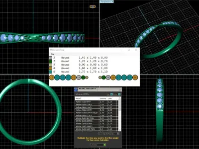 Tiffany Harmony Bead-set Diamond Ring 3D print model