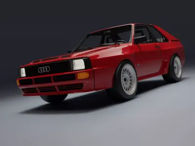 Audi Sport Quattro Low-poly 3D model