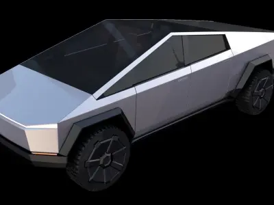 Tesla Cybertruck and Cyberquad Pack 3D model