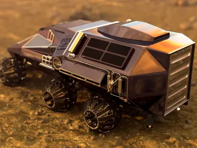 Mars Rover NASA prototype 3D model