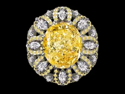 ring  female 3D print model