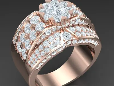 Luxury Men Rings Designs 5MR003 3D print model