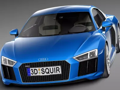 Audi R8 V10 2016 3D model