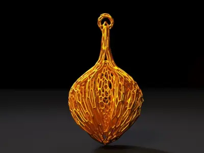 Christmas ball on the tree 3D print model