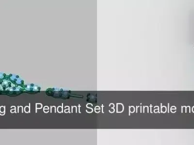Ring Bracelet Earring and Pendant Set 3D printable model 0031 3D Model Pack