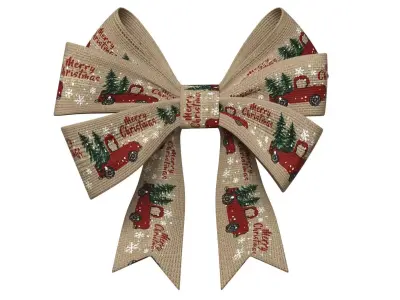 Christmas Bow Ribbon 62 Low-poly 3D model