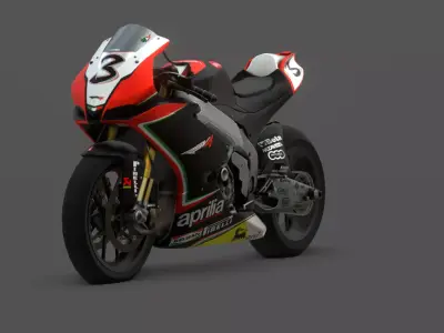 Aprilia RSV4 Factory Superbike 3D Model Low-poly 3D model