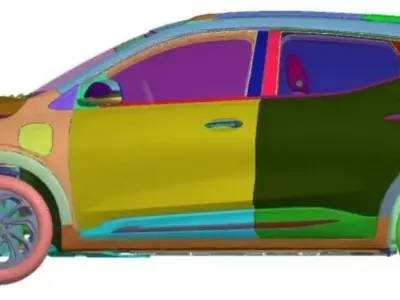 Chevrolet Bolt EUV Premier 2022 Vehicle 3d scan model 3D model