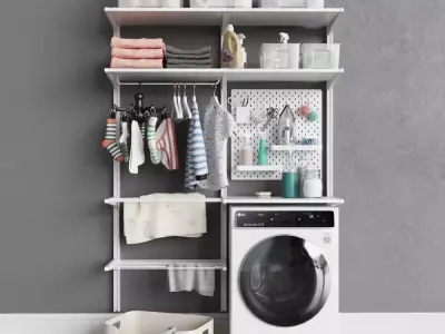 wall-mounted module Algot 12  washing machine 3D model