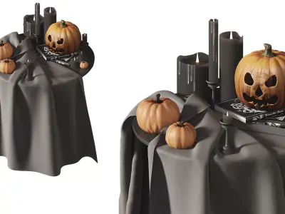 Halloween Decoration Set 3D model
