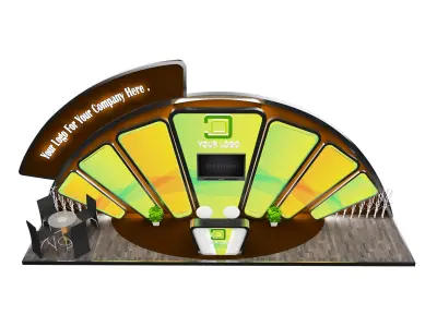 Booth Exhibition Stand a527 3D model