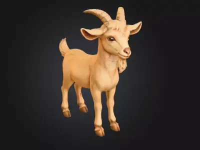 Mountain Mischief Low-poly 3D model