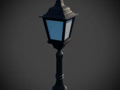 Vintage Lamp 1 Low-poly 3D model